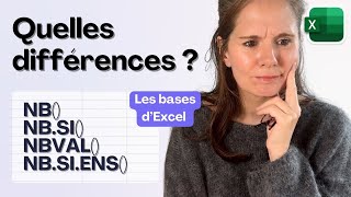 Les différences entre les différente fonctions NB dExcel [upl. by Mclaughlin]