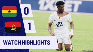 GHANA VS ANGOLA01AFCON QUALIFIERSGOALSampHIGHLIGHTS [upl. by Senskell]