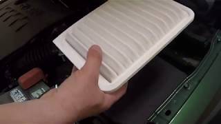 Toyota Corolla Engine Air Filter amp Cabin Air Filter change [upl. by Lecirg283]