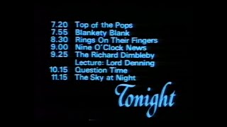 Thursday 20th November 1980 BBC1  Nationwide  Top Of The Pops  Sky At Night  Tomorrow’s World [upl. by Isa]