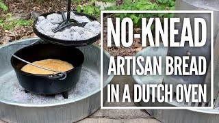 Easy Way To Make No Knead Bread In A Dutch Oven [upl. by Olmstead780]