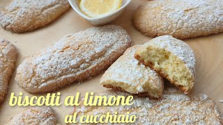 BISCOTTI AL LIMONE AL CUCCHIAIO [upl. by Nilde]