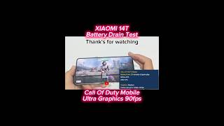 XIAOMI 14T CODM Mobile Battery Drain Test 90fps shorts [upl. by Nitsa688]