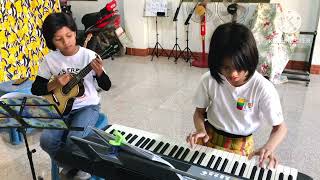 Su Shwe Yee Win Piano amp Hsu Myat Nadi ZawUkulele [upl. by Mauer]