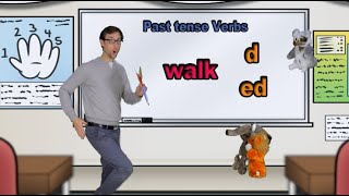 Past tense Verbs  D or ED  Grammar  home school lesson [upl. by Nelyt]