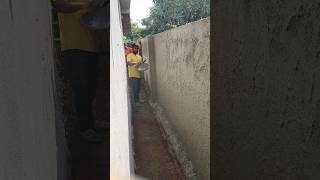 Compound wall double coating work subscribe my channel [upl. by Annie]