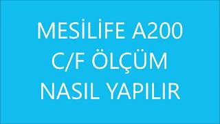 mesilife a200 nasıl kullanılır c f ölçüm CF ölçüm  temassız ateş ölçer [upl. by Keare]