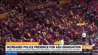 Police presence increased for ASU graduation amid nationwide protests [upl. by Ayotahs]