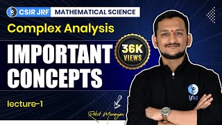 Complex Analysis for CSIR NET Mathematics  Important Concepts  L1  IFAS [upl. by Jo-Ann]