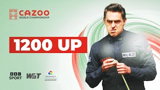 Ronnie O’Sullivans 1200th Century  2023 Cazoo World Championship [upl. by Rehpotsrik]