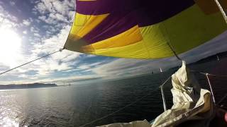 Sailboat Racing on a San Juan 24 in Tacoma WA [upl. by Latsyc]