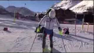 Lentraînement des slalomeurs français à Val dIsère [upl. by Niamjneb]