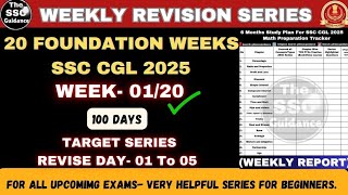 Week 0125✅  Weekly Revision Series For SSC CGL 2025 [upl. by Hartmann]