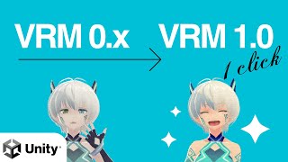 Lets convert from vrm0x to vrm10 easy one click with UniVRM [upl. by Eanahc]