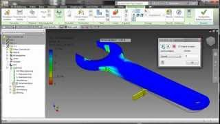 Inventor Professional 2013 Einstieg in die FEM  Analyse [upl. by Arabella]