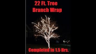 Christmas Lighting  Tree wrap  Very beautiful and profitable [upl. by Anallij]