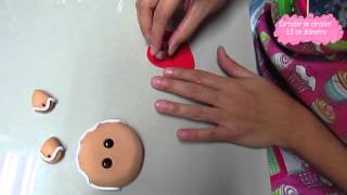 DIY Ginger Man cerámica porcelana cold porcelain clay pasta [upl. by Eilyr]