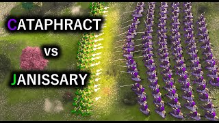 Age of Empires IV Cataphract vs Janissary [upl. by Dorine525]