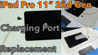 iPad Pro 11quot 2nd Gen Charging Port Replacement A2228 [upl. by Yelwar]