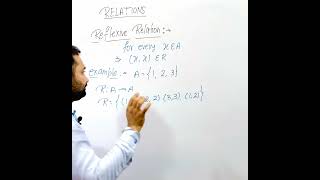 What is reflexive relation  Reflexive relation kya hota hai  class 12 relation [upl. by Stargell]