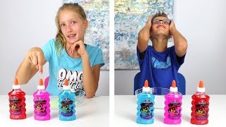 Twin Telepathy Slime Challenge [upl. by Ahsiekahs]