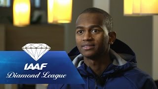 Throwback High Jumper Mutaz Barshim about his 243m jump 2nd highest ever  IAAF Diamond League [upl. by Rolo]