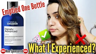 Loreal Density Advanced Shampoo Review  1 month Experience  ⛔Non Sponsored ⛔ [upl. by Sopher]