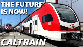 America Enters the Modern Era Caltrain’s NEW Electric Trains [upl. by Kunz119]