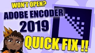 Adobe Media Encoder Wont OPEN Quick Fix Tommy Tutorials [upl. by Ramoh]