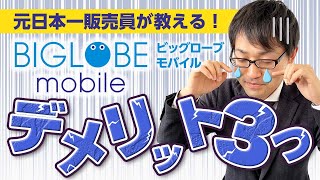 【最新版】BIGLOBEモバイルの５つのメリットと３つのデメリットを元日本一販売員が解説！！ [upl. by Pallaton900]