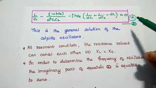 Colpitts Oscillator  Operation  Frequency of Oscillation  EC8452 [upl. by Derr]