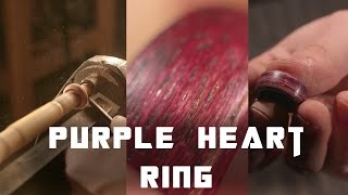 How To Make Wood Rings From Purple Heart [upl. by Jago424]