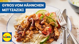 Gyros  Hähnchen  Zaziki  Lidl Kochen [upl. by Scotty]