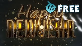 Happy New Year Free Video Background 3 Clips [upl. by Ailedamla]