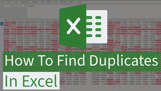 How to Find Duplicates in Excel [upl. by Nosmoht860]