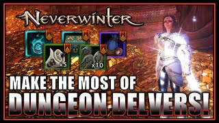 How to make the most of Dungeon Delvers Delight Event free premium loot  Neverwinter M29 [upl. by Acile959]