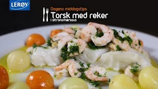 Torsk med reker i sitronsmørsaus  Lerøy [upl. by Thea249]