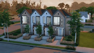 New Yorker Townhouse  Sims 4  CC Speed Build [upl. by Leviram]