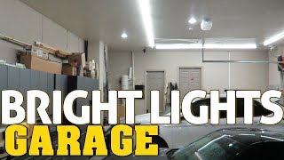 SUPER BRIGHT LED GarageWorkShop LIGHTING  Best Garage Lights [upl. by Kass]