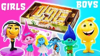 Bugs In The Kitchen Game Girls VS Boys Trolls Emojis amp Smurfs Play the Bugs Play the Game [upl. by Limaa855]