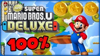 3S Skyward Stalk ❤️ New Super Mario Bros U Deluxe ❤️ 100 All Star Coins [upl. by Auqined]