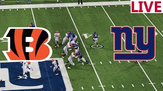 🔴 LIVE 🔴Cincinnati Bengals vs New York Giants NFL Season NFL SEASON Madden NFL [upl. by Cristine974]