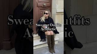 30 stylish aesthetic sweater outfitsootd oldmoneyfashion outfitideas sweat fashioninspo fw24 [upl. by Hussein]