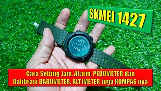 Kalibrasi ALTIMETER BAROMETER amp KOMPAS di SKMEI 1427 [upl. by Bogoch]