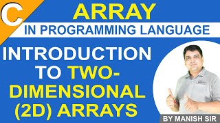 2D Array in C Programming  Introduction to TwoDimensional 2D Arrays  C programming Tutorials [upl. by Alidus]