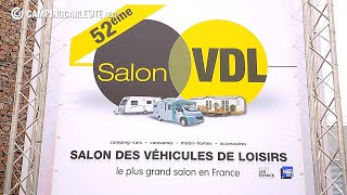 En direct du salon VDL du Bourget  découvrez le Top nouveautés campingcars 2018 [upl. by Oirretna842]