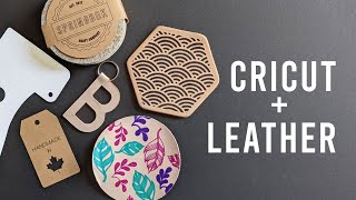 5 WAYS to USE the CRICUT with LEATHER [upl. by Arval]