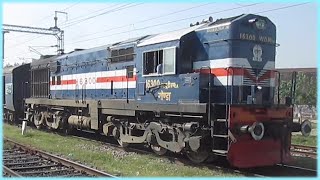 04079 Varanasi  Delhi Express Special  behind beautiful ALCO WDM3A from GONDA shed April 2013 [upl. by Neil]