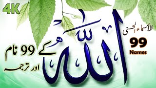 Allah ke 99 naam ᴴᴰ  Asma ul Husna 99 Names of Allah with Urdu Translation 99 names of allah song [upl. by Tterrag]