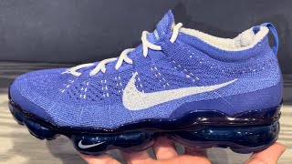 Nike Air Vapormax 2023 Flyknit Light Ultramarine Violet Shoes [upl. by Lindell]